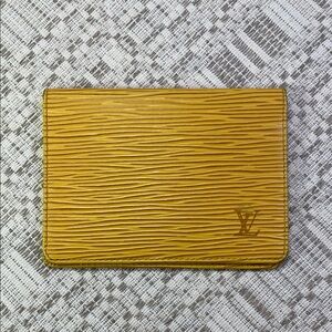 Louis Vuitton Epi Yellow Bifold Card/ID Holder